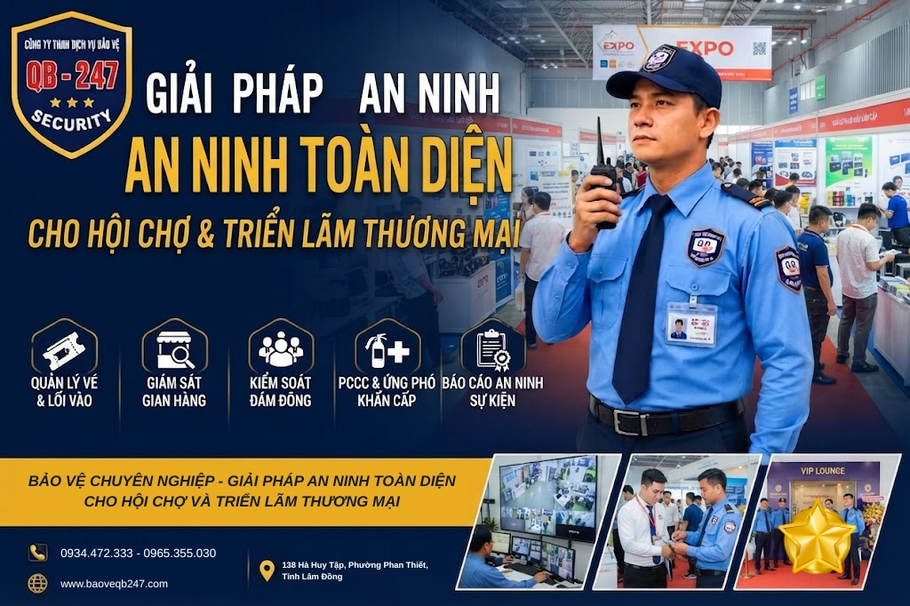 Dịch Vụ Bảo Vệ Hội Chợ Triển Lãm Thương Mại Chuyên Nghiệp Tại Bình Thuận